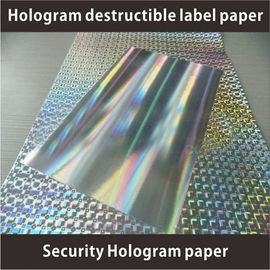 Ultra Destructible Tamper Evident Label Material , 3D Hologram Stickers