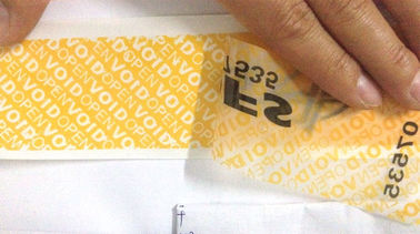 Total Transfer Void Security Label Waterproof Custom Tamper Evident Seal Sticker