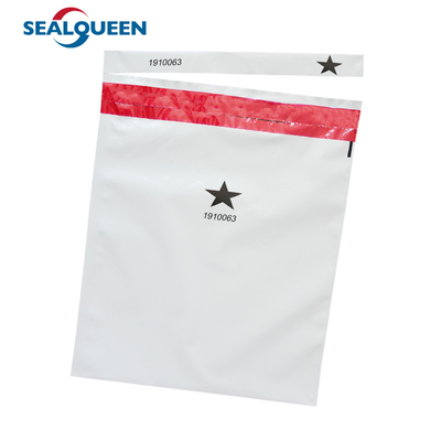 Tamper Evident Custom Plastic Security Deposit Bags Safety Packing Self Seal