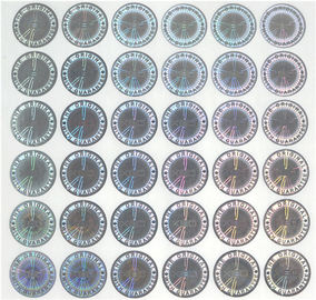 Round Anti Fake Hologram Security Stickers For Electronic Medical Equipment