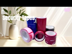 Nastro a prova di manomissione rosso affidabile per la protezione dei prodotti ultra sicuri